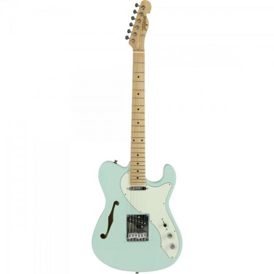 Guitarra TAGIMA Tele Semiacústica T-484 BRASIL Verde Pastel por 0,00 à vista no boleto/pix ou parcele em até 1x sem juros. Compre na loja Mundomax!
