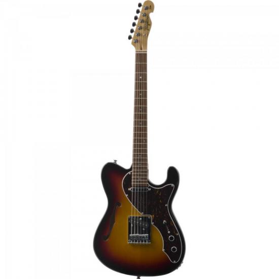 Guitarra TAGIMA Tele Semiacústica T-484 BRASIL Sunburst por 0,00 à vista no boleto/pix ou parcele em até 1x sem juros. Compre na loja Mundomax!