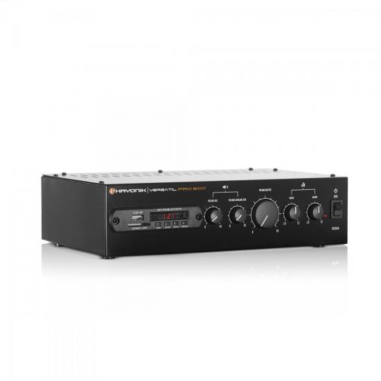 Receiver Amplificador Som para Ambiente PRO 600 Bluetooth/FM/USB/SD/70V por 0,00 à vista no boleto/pix ou parcele em até 1x sem juros. Compre na loja Mundomax!