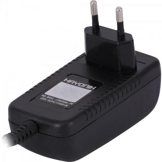 Fonte Chaveada 9VDC 2A 18W P8 C+ 2,5mm FCTM9002I Bivolt HAYONIK por 0,00 à vista no boleto/pix ou parcele em até 1x sem juros. Compre na loja Mundomax!