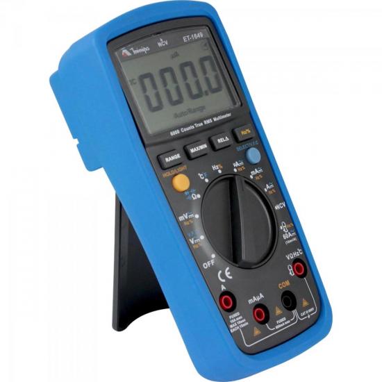 Multímetro Digital Minipa ET1649 Preto/Azul por 642,00 à vista no boleto/pix ou parcele em até 10x sem juros. Compre na loja Mundomax!