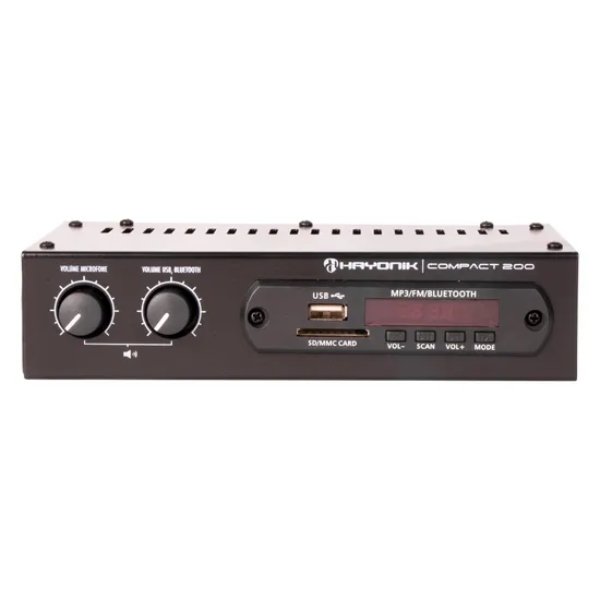 Amplificador Hayonik Compact 200 20W RMS com Bluetooth por 349,99 à vista no boleto/pix ou parcele em até 10x sem juros. Compre na loja Mundomax!