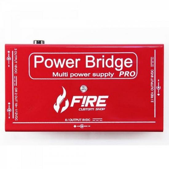 Fonte de Alimentação POWER BRIDGE PRO Vermelha FIRE por 0,00 à vista no boleto/pix ou parcele em até 1x sem juros. Compre na loja Mundomax!