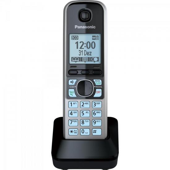 Ramal sem Fio KXTGA671LBB Cinza PANASONIC por 0,00 à vista no boleto/pix ou parcele em até 1x sem juros. Compre na loja Mundomax!