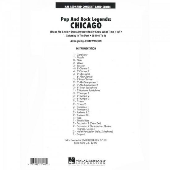 Grade de Partituras Pop and Rock Legends Chicago Score Parts ESSENTIAL ELEMENTS por 0,00 à vista no boleto/pix ou parcele em até 1x sem juros. Compre na loja Mundomax!