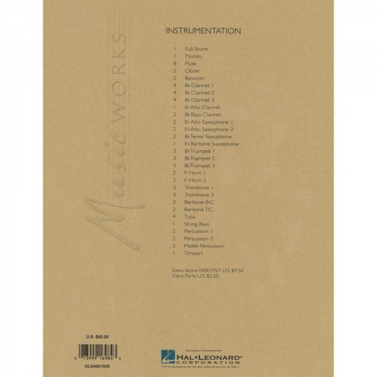 Grade de Partituras Lament and Tribal Dances Score Parts por 0,00 à vista no boleto/pix ou parcele em até 1x sem juros. Compre na loja Mundomax!