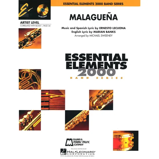 Grade de Partituras Malaguena Score Parts ESSENTIAL ELEMENTS (57797)