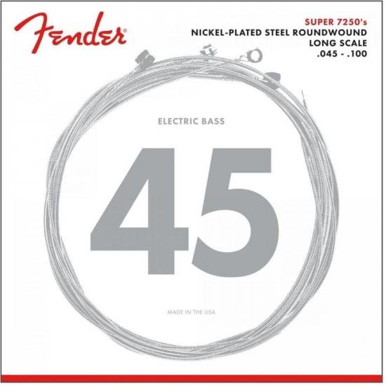 Encordoamento Fender .045 7250Ml Para Contrabaixo 4 Cordas Aço Niquelado (57827)