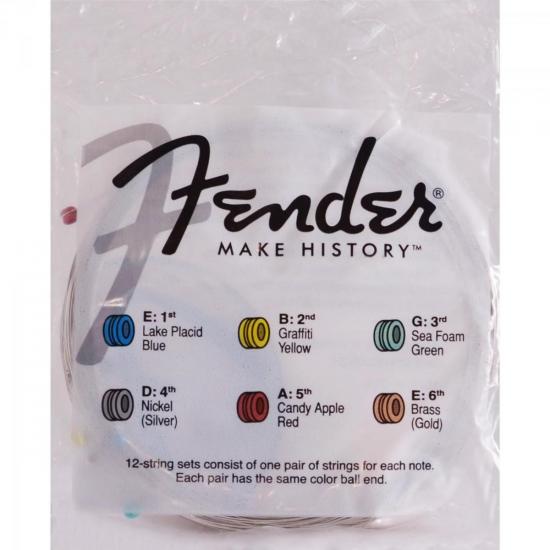 Encordoamento Para Guitarra Aço .013 250JM Niquelado FENDER por 0,00 à vista no boleto/pix ou parcele em até 1x sem juros. Compre na loja Mundomax!
