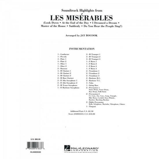 Grade de Partituras Soundtrack Highlig from Les Mi Score Parts ESSENTIAL ELEMENTS por 0,00 à vista no boleto/pix ou parcele em até 1x sem juros. Compre na loja Mundomax!
