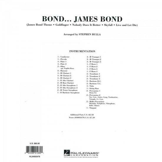 Grade de Partituras Bond Jamens Bond Score Parts ESSENTIAL ELEMENTS por 0,00 à vista no boleto/pix ou parcele em até 1x sem juros. Compre na loja Mundomax!