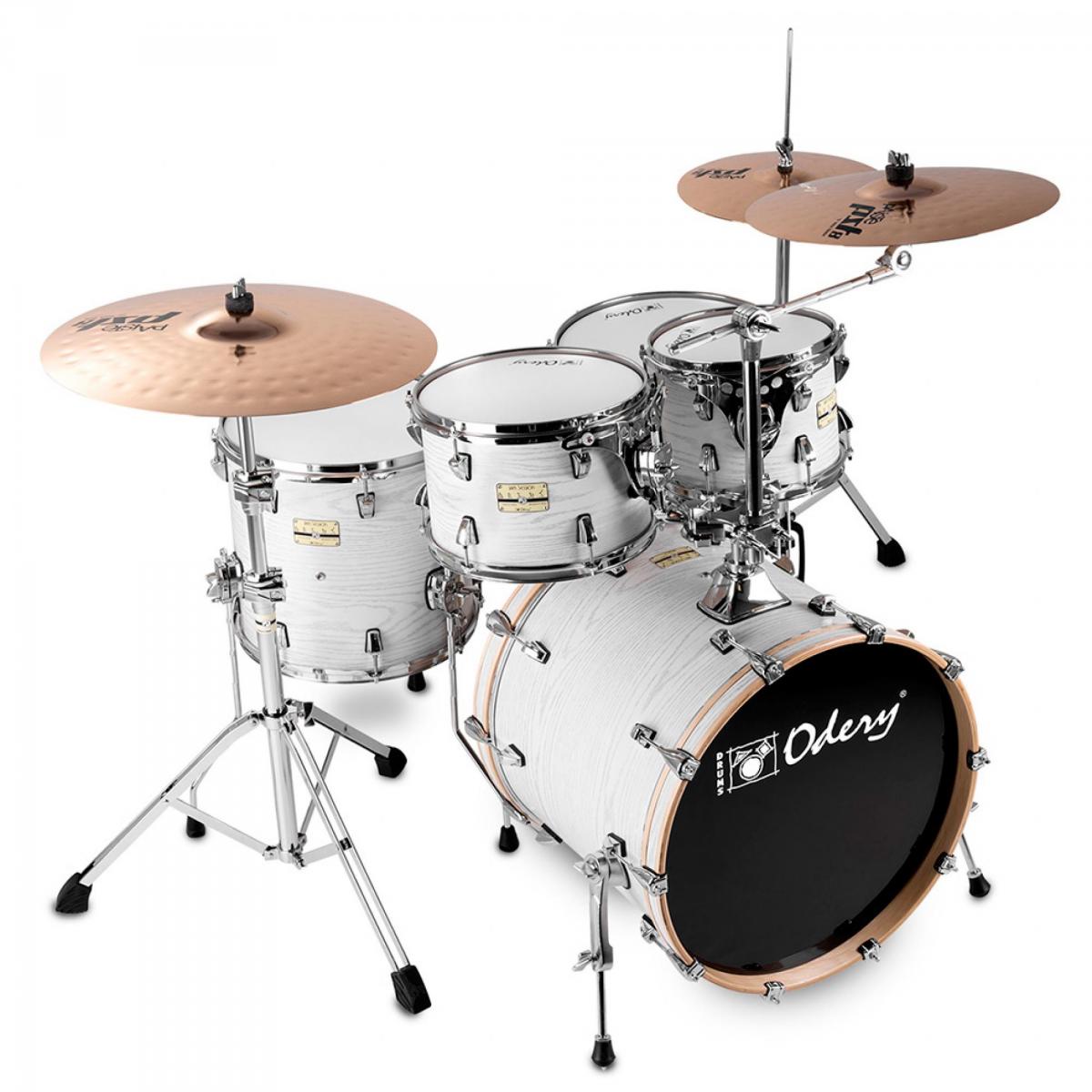 Bateria Fluence Jam Session FL220-JS-HW White Ash ODERY - Mundomax