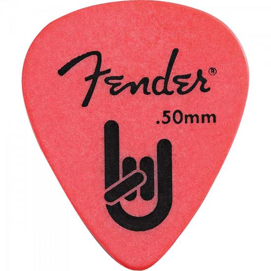 Palheta Fender Rock-On Touring Pick 0.50 Thin Red (57904)