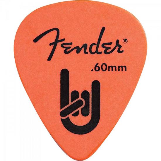 Palheta Rock-On Touring Pick 0.60 Thin Medium Orange FENDER (57907)