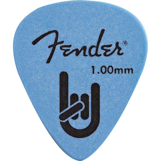 Palheta Fender Rock-On Touring Pick 1.00 Heavy Blue Com 12 unidades. (57917)