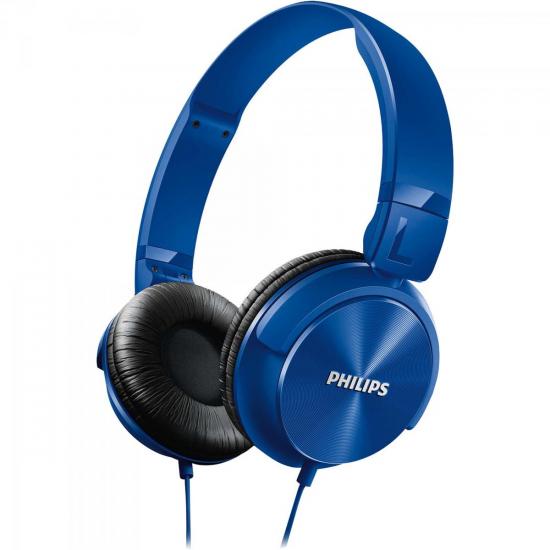 Fone de Ouvido Estilo DJ com Graves Nítidos SHL3060BL/00 Azul PHILIPS por 0,00 à vista no boleto/pix ou parcele em até 1x sem juros. Compre na loja Mundomax!