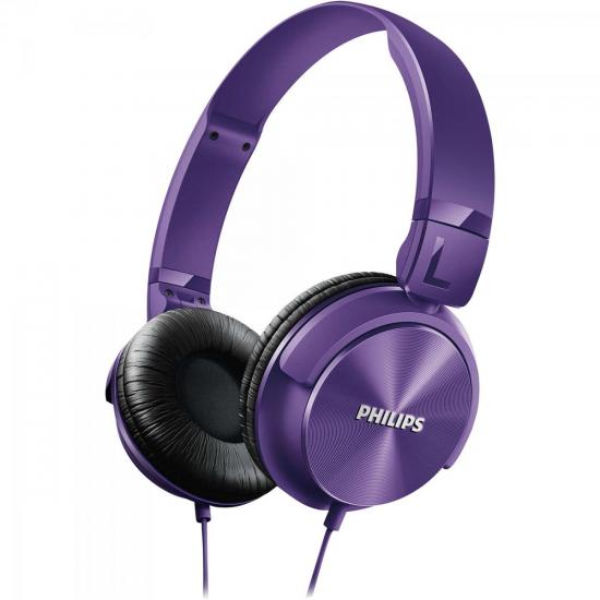 Fone de Ouvido Estilo DJ com Graves Nítidos SHL3060PP/00 Roxo PHILIPS por 0,00 à vista no boleto/pix ou parcele em até 1x sem juros. Compre na loja Mundomax!