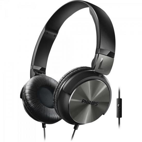 Fone de Ouvido Estilo DJ com Microfone Integrado SHL3165BK/00 PHILIPS por 0,00 à vista no boleto/pix ou parcele em até 1x sem juros. Compre na loja Mundomax!