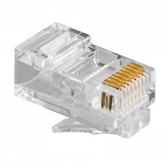 Conector Macho CAT5E RJ45 LITE por 0,00 à vista no boleto/pix ou parcele em até 1x sem juros. Compre na loja Mundomax!