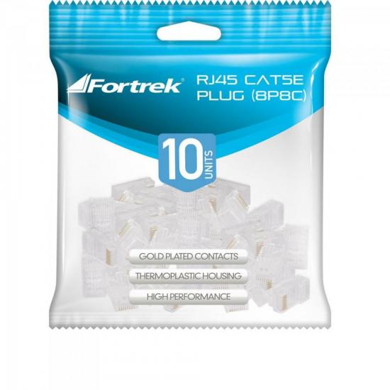 Conector Macho CAT5E RJ45-101 FORTREK por 2,90 à vista no boleto/pix ou parcele em até 1x sem juros. Compre na loja Mundomax!