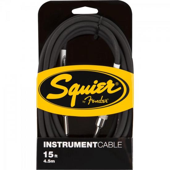 Cabo para Instrumentos P10 x P10 4,5m Preto SQUIER by FENDER por 0,00 à vista no boleto/pix ou parcele em até 1x sem juros. Compre na loja Mundomax!