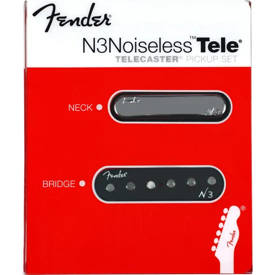 Set de Captadores para Guitarra N3 NOISELESS TELE Preto FENDER (58025)