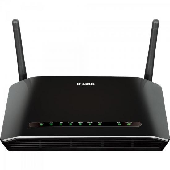 Mundomax Modem Roteador Wireless 300Mbps DSL-2740E Preto D-LINK