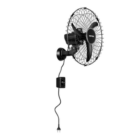 Ventilador de Parede Ventisol Oscilante 50cm Aço Preto Bivolt por 245,00 à vista no boleto/pix ou parcele em até 9x sem juros. Compre na loja Mundomax!