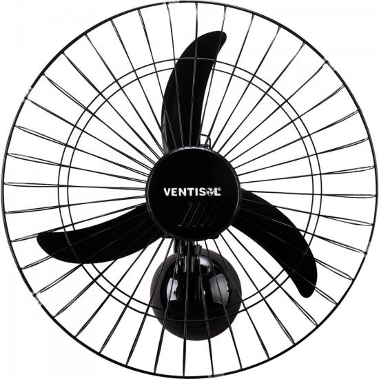 Ventilador de Parede Ventisol Oscilante 60cm Aço Preto Bivolt (58059)
