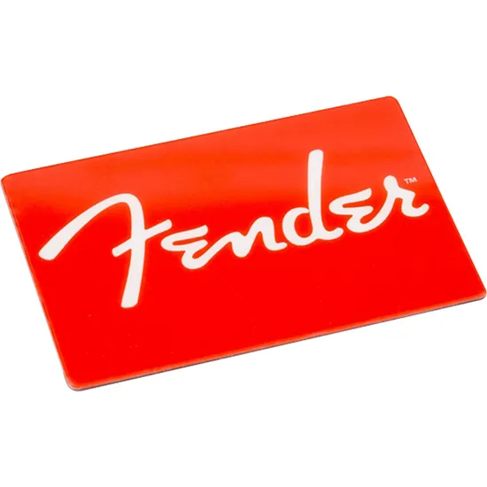 Ímã Logo Clássica Vermelha FENDER por 0,00 à vista no boleto/pix ou parcele em até 1x sem juros. Compre na loja Mundomax!