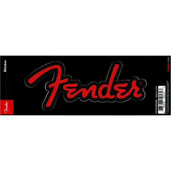 Adesivo Brilhante Logo Vermelha FENDER por 0,00 à vista no boleto/pix ou parcele em até 1x sem juros. Compre na loja Mundomax!