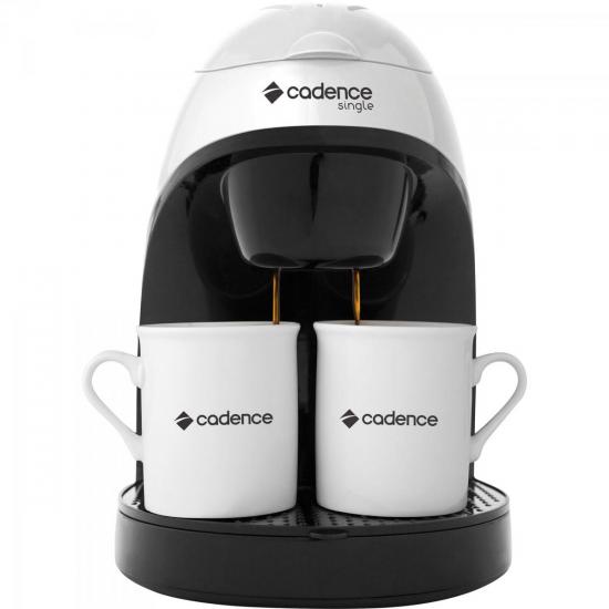 Cafeteira Single com 2 Xícaras 127V CAF110 Branca/Preta CADENCE por 0,00 à vista no boleto/pix ou parcele em até 1x sem juros. Compre na loja Mundomax!