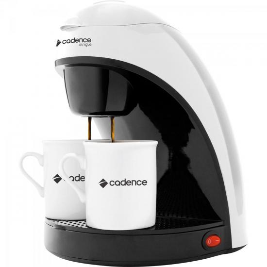 Cafeteira Single com 2 Xícaras 220V CAF110 Branca/Preta CADENCE por 0,00 à vista no boleto/pix ou parcele em até 1x sem juros. Compre na loja Mundomax!