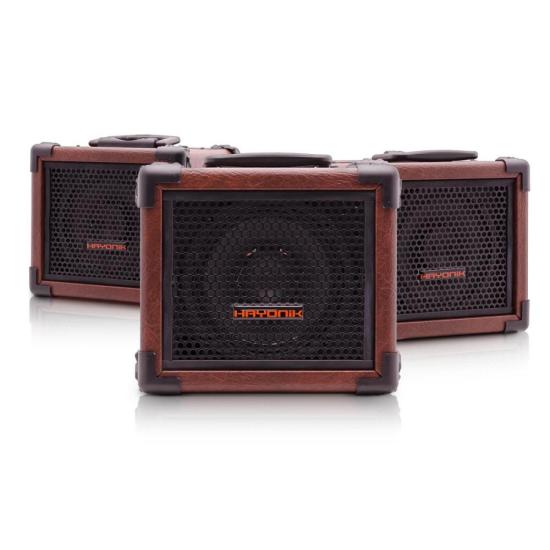 Caixa de Som Multiuso HAYONIK Iron 80 20W Bluetooth Marrom por 589,99 à vista no boleto/pix ou parcele em até 10x sem juros. Compre na loja Mundomax!