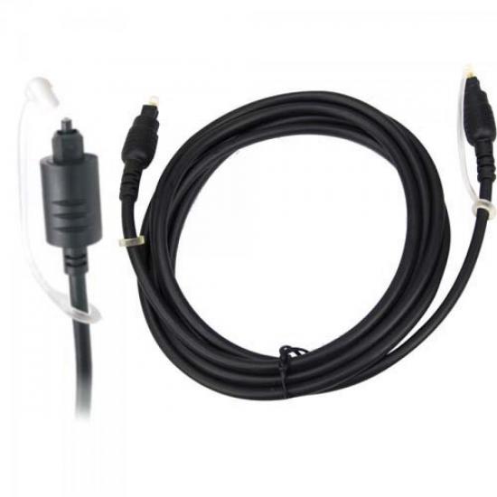 Cabo Fibra Ótica Para Áudio 10m CBFO0005 Preto STORM por 0,00 à vista no boleto/pix ou parcele em até 1x sem juros. Compre na loja Mundomax!
