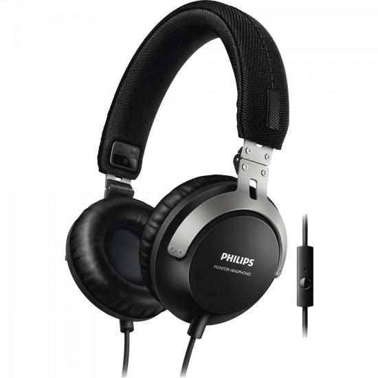 Fone de Ouvido com Microfone no Cabo SHL3565BK/00 Preto PHILIPS por 0,00 à vista no boleto/pix ou parcele em até 1x sem juros. Compre na loja Mundomax!