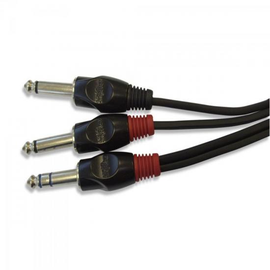 Cabo Para Áudio P10 AC15 3m Preto SANTO ANGELO por 0,00 à vista no boleto/pix ou parcele em até 1x sem juros. Compre na loja Mundomax!