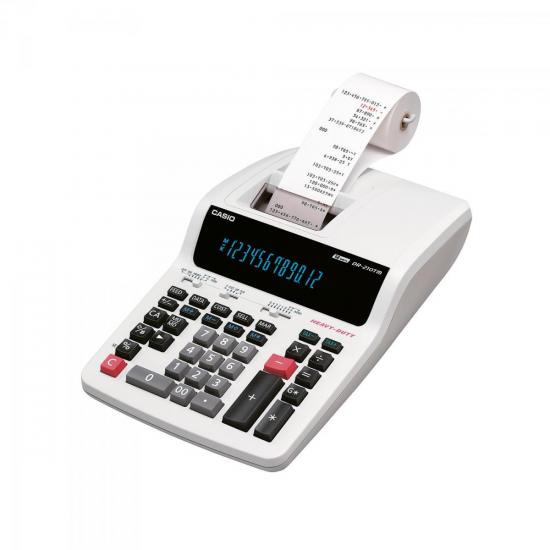 Calculadora com Bobina 12 Dígitos 4,4 Lin/Seg 110V DR210TM Branco CASIO (58363)