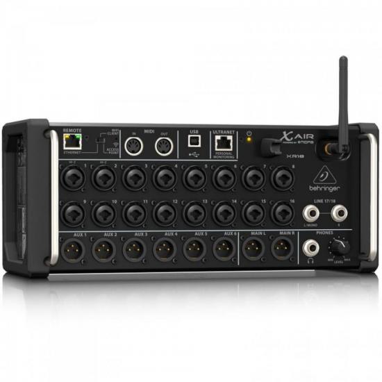 Mesa de Som 18 Canais X Air XR18 BEHRINGER por 5.399,00 à vista no boleto/pix ou parcele em até 12x sem juros. Compre na loja Mundomax!