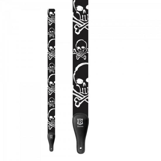 Correia Para Instrumentos Poliéster POP ART CAVEIRAS DE-46 Preta BASSO por 0,00 à vista no boleto/pix ou parcele em até 1x sem juros. Compre na loja Mundomax!