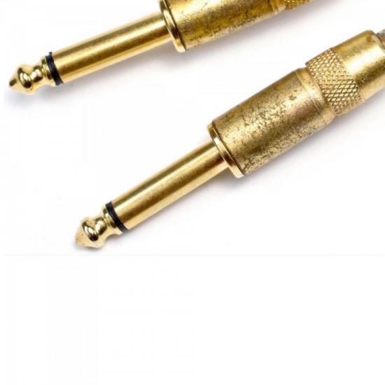 Cabo para Instrumentos VINTAGE 20FT Dourado SANTO ANGELO por 0,00 à vista no boleto/pix ou parcele em até 1x sem juros. Compre na loja Mundomax!