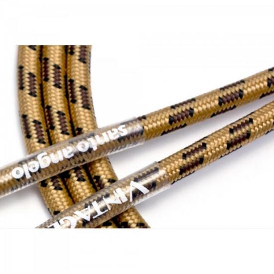 Cabo para Instrumentos VINTAGE 20FT Dourado SANTO ANGELO por 0,00 à vista no boleto/pix ou parcele em até 1x sem juros. Compre na loja Mundomax!
