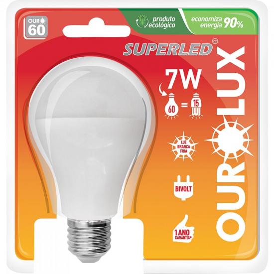 Lâmpada LED Bulbo 6W Bivolt 2700K Amarela OUROLUX por 0,00 à vista no boleto/pix ou parcele em até 1x sem juros. Compre na loja Mundomax!