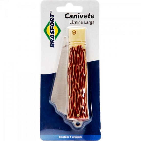 Canivete Aço Inox Lâmina Larga sem Ponta 80x26mm Brasfort por 22,00 à vista no boleto/pix ou parcele em até 1x sem juros. Compre na loja Mundomax!