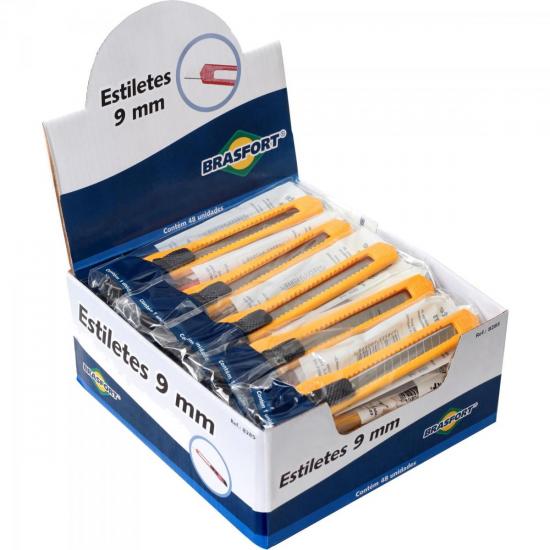 Estilete 9mm Brasfort por 3,00 à vista no boleto/pix ou parcele em até 1x sem juros. Compre na loja Mundomax!