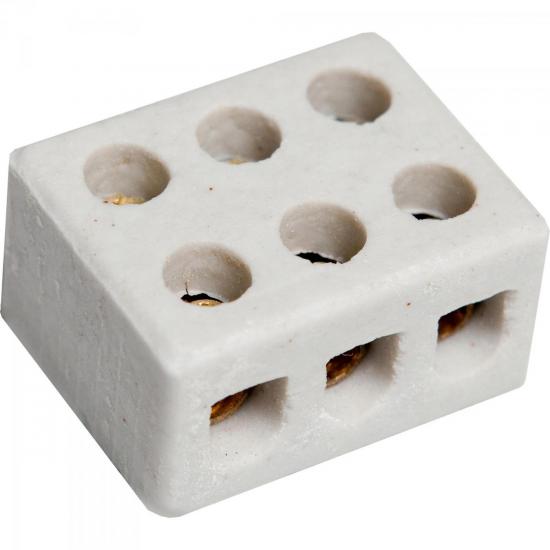 Conector Porcelana 3P 10MM Branco BRASFORT por 188,99 à vista no boleto/pix ou parcele em até 7x sem juros. Compre na loja Mundomax!