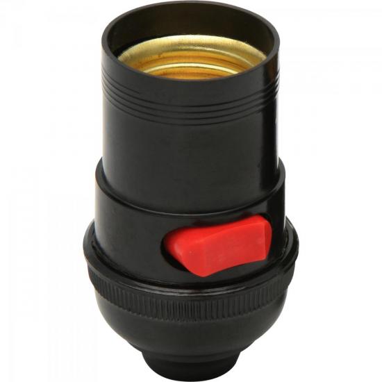 Soquete de Baquelite E-27 COM CHAVE Preto BRASFORT por 9,99 à vista no boleto/pix ou parcele em até 1x sem juros. Compre na loja Mundomax!