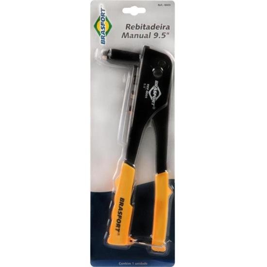 Alicate Rebitador 9,5\" com 4 Bicos Preto/Amarelo Brasfort por 30,00 à vista no boleto/pix ou parcele em até 1x sem juros. Compre na loja Mundomax!