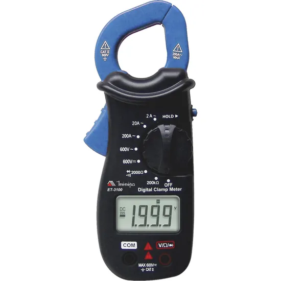 Alicate Amperímetro Digital ET-3100 Azul/Preto MINIPA (58530)