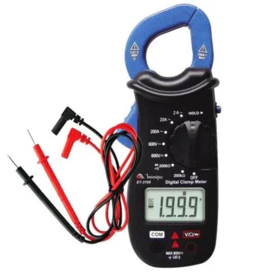 Alicate Amperímetro Digital Minipa ET-3100 200A Azul/Preto por 171,00 à vista no boleto/pix ou parcele em até 6x sem juros. Compre na loja Mundomax!